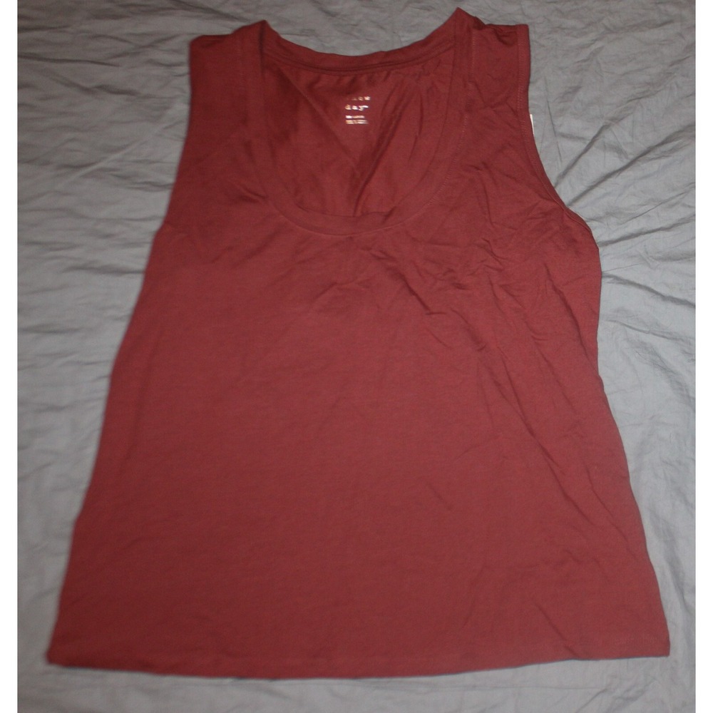 Women's U-Neck Slim Fit Tank Top - A New Day - Size XXL Rust
